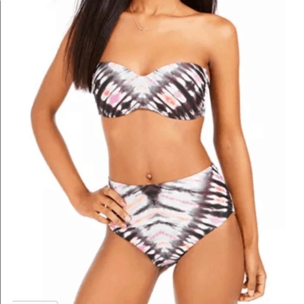 Women's Tie-Dye Bandeau Bikini Set